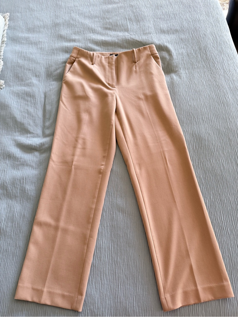Talbots Wide-Leg Dress Pants in Camel Beige